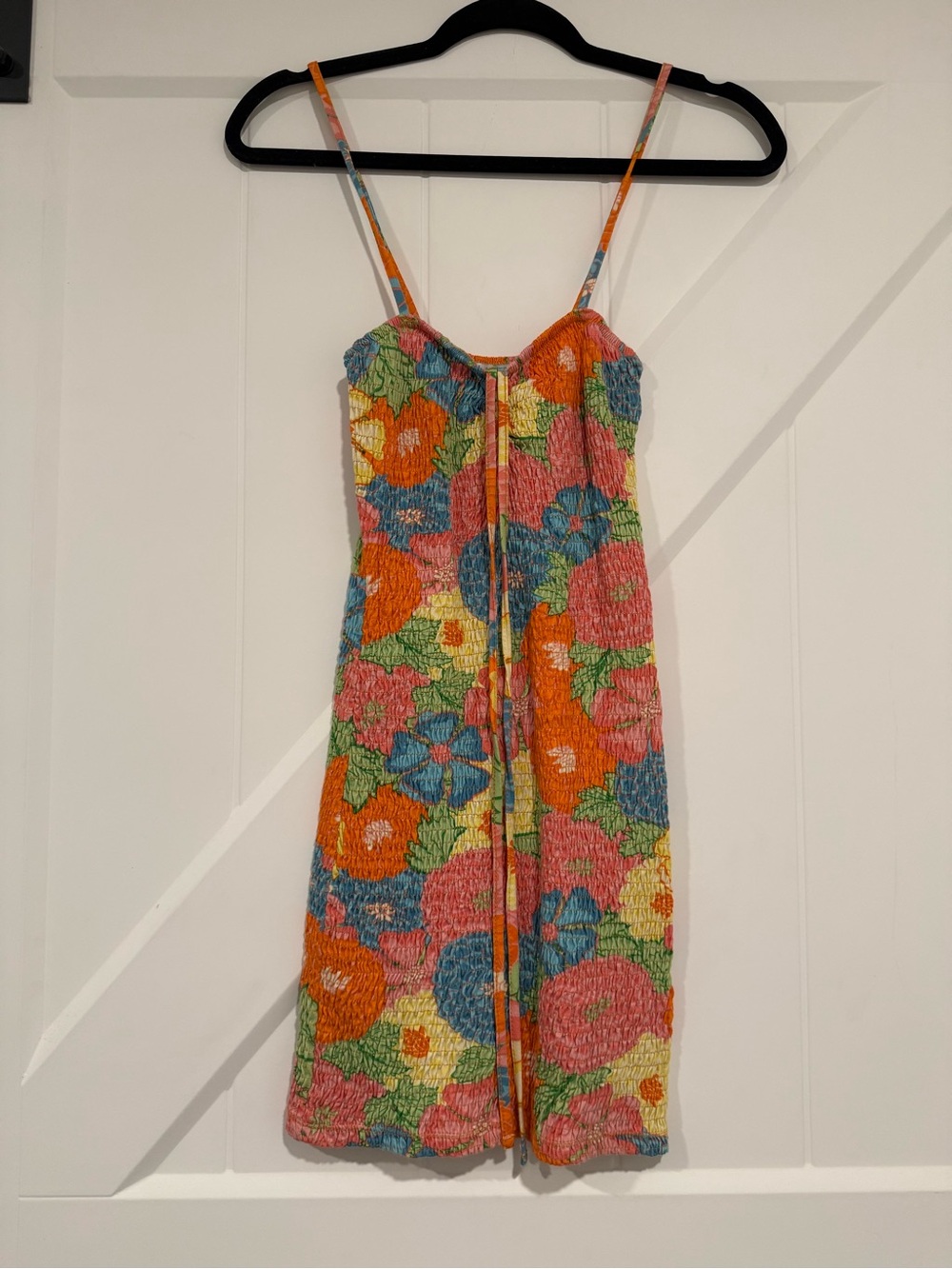 Zara Colorful Floral Halter Mini Dress